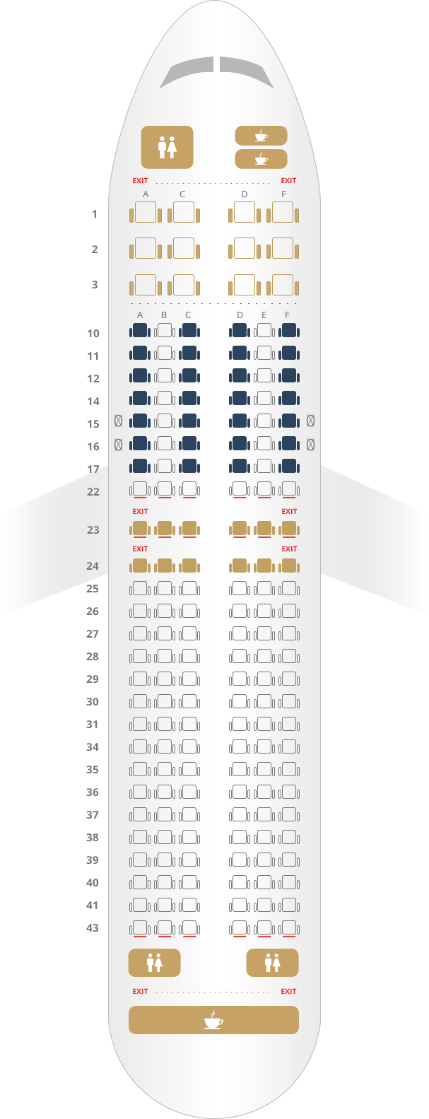 Vistara Flight Seat Map